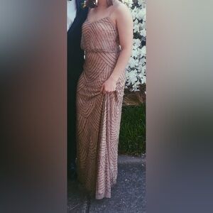 Adrianna Papell Beaded Evening Gown